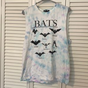 Bats Tie Dye Muscle Tee